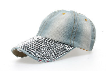 Wholesale Full brim diamond baseball cap